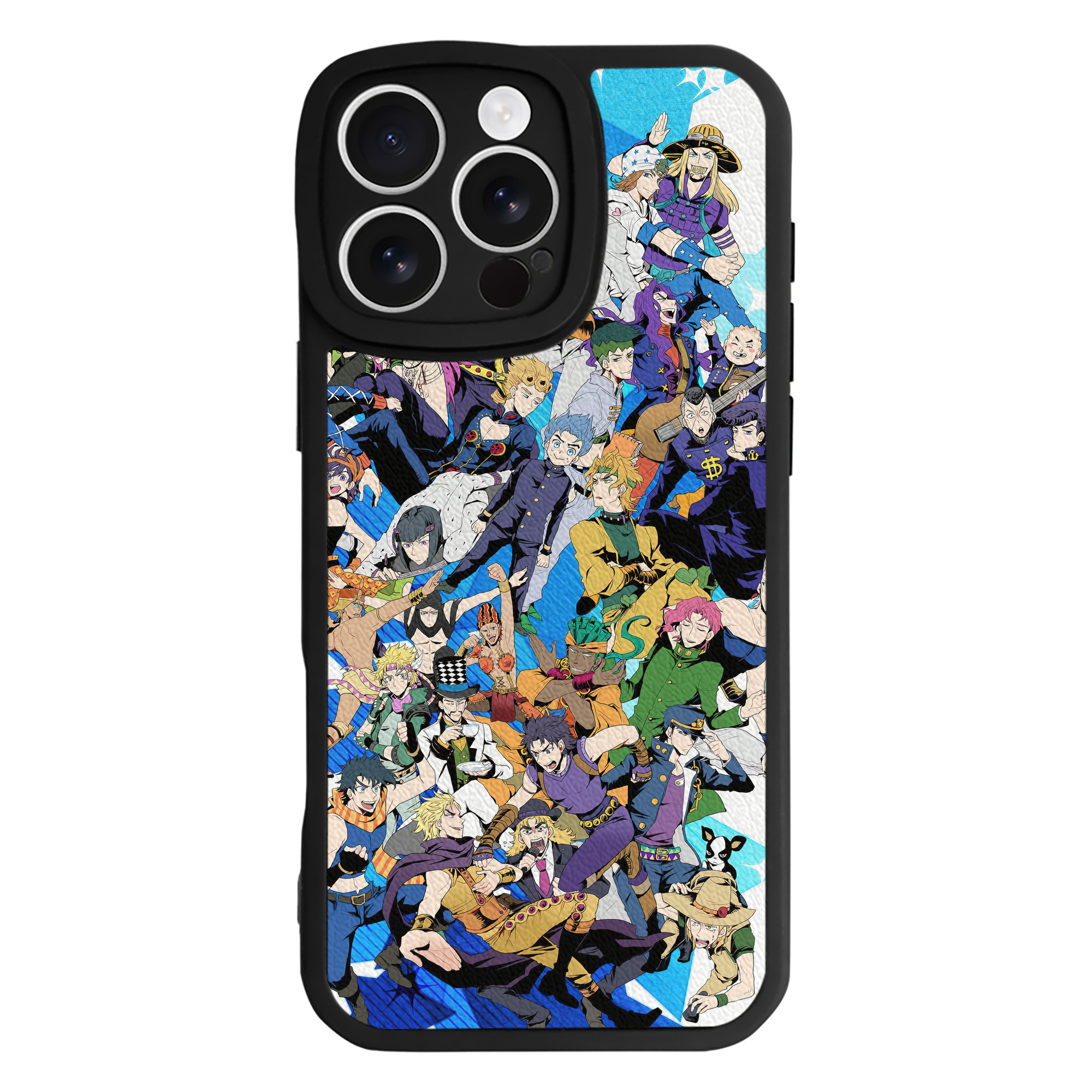 （画像用） ジョジョの奇妙な冒険 JoJo's Bizarre Adventure 【iPhone 16シリーズ対応】シリコンスマホケース（レザー調） 材質：シリコン